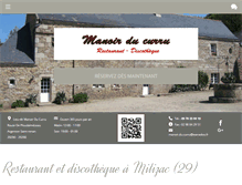 Tablet Screenshot of manoir-du-curru.com